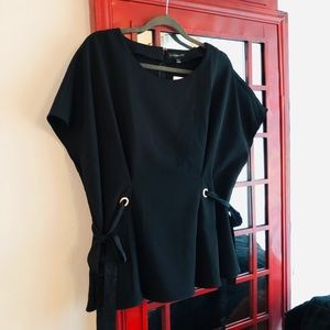 Lane Bryant 18/20 Peplum Top with Side Ties